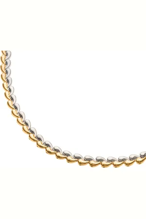 Boccia Titanium 08072-02 Dames Ketting - Collier - Sieraad - Schakelketting - - Fantasie - 8 mm breed - 45 cm lang