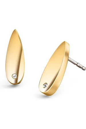 Boccia Titanium 05071-06 Dames Oorbellen - Oorknopjes - Sieraad - 0,02 crt - - Diamant - 5 mm breed - 15 mm lang