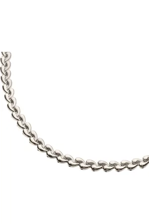 Boccia Titanium 08072-01 Dames Ketting - Collier - Sieraad - Schakelketting - - Fantasie - 8 mm breed - 45 cm lang