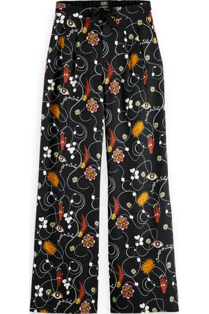 Scotch&Soda ELENI WIDE LEG PYJAMA PANT Dames Broek - Maat L-32