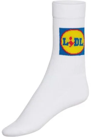 Lidl 1 paar Sokken 35-38 Zomer Festival fan collectie witte sokken sportsokken