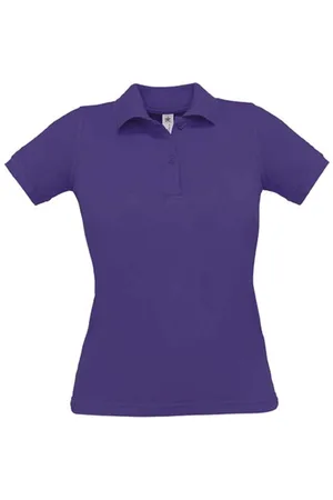 B and C Polo Dames M Kraag met knopen Korte mouw 100% Katoen