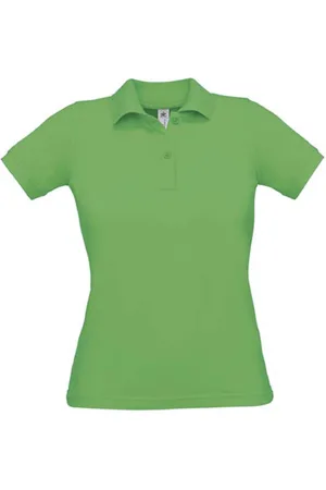 B and C Polo Dames M Kraag met knopen Korte mouw 100% Katoen
