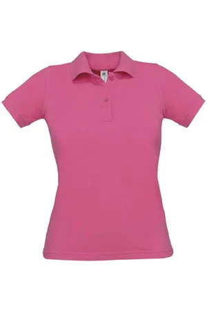 B and C Polo Dames M Kraag met knopen Korte mouw 100% Katoen