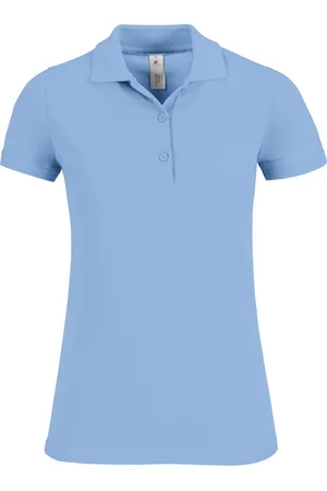 B and C Polo Dames M Kraag met knopen Korte mouw 100% Katoen