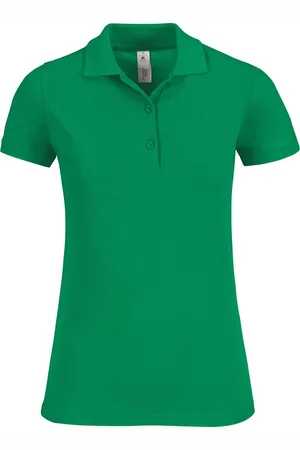 B and C Polo Dames M Kraag met knopen Korte mouw 100% Katoen