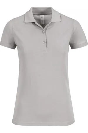B and C Polo Dames M Kraag met knopen Korte mouw 100% Katoen