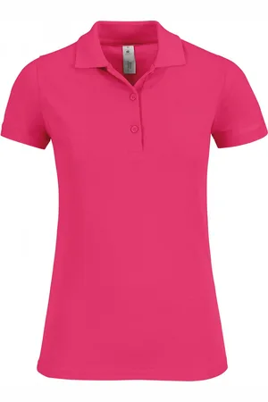 B and C Polo Dames M Kraag met knopen Korte mouw 100% Katoen