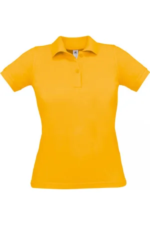 B and C Polo Dames M Kraag met knopen Korte mouw 100% Katoen