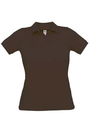 B and C Polo Dames M Kraag met knopen Korte mouw 100% Katoen