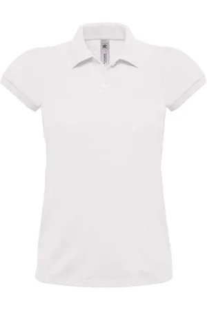 B and C Polo Dames M Kraag met knopen Korte mouw 100% Katoen
