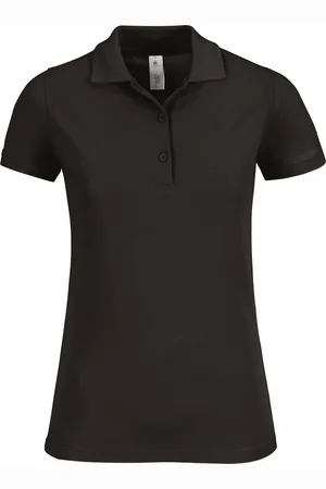 B and C Polo Dames M Kraag met knopen Korte mouw 100% Katoen