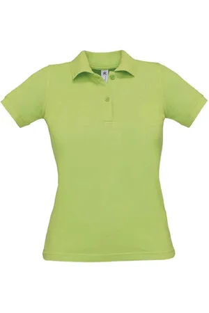 B and C Polo Dames M Kraag met knopen Korte mouw 100% Katoen