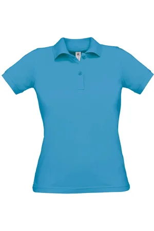 B and C Polo Dames M Kraag met knopen Korte mouw 100% Katoen