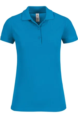 B and C Polo Dames M Kraag met knopen Korte mouw 100% Katoen