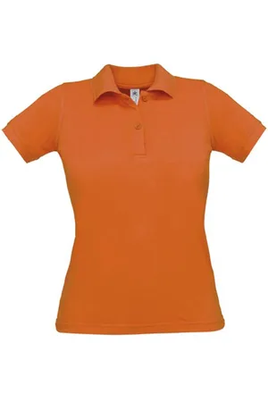 B and C Polo Dames M Kraag met knopen Korte mouw 100% Katoen