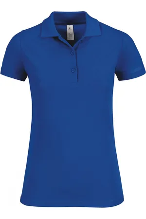 B and C Polo Dames M Kraag met knopen Korte mouw 100% Katoen