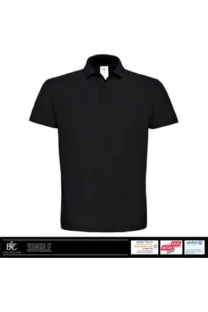 B and C Heren Polo - 100% biologisch katoen - ribkraag - maat 4XL