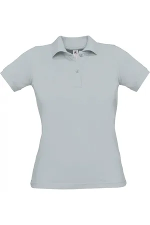 B and C Polo Dames M Kraag met knopen Korte mouw 100% Katoen