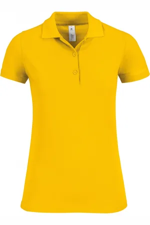 B and C Polo Dames M Kraag met knopen Korte mouw 100% Katoen