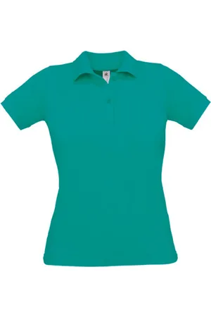 B and C Polo Dames M Kraag met knopen Korte mouw 100% Katoen