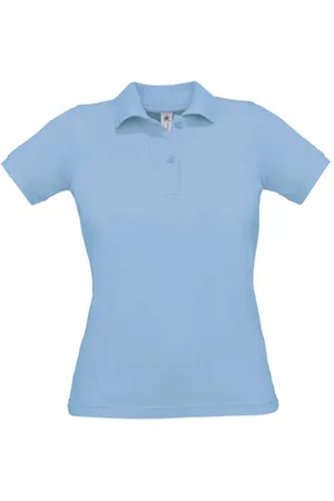 B and C Polo Dames M Kraag met knopen Korte mouw 100% Katoen
