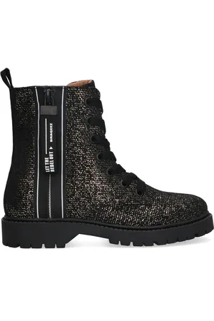 Braqeez Belle Boot Meisjes Biker Boots - - Su??de - Veters