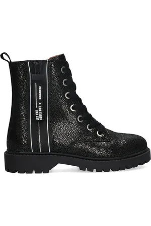 Braqeez Belle Boot Meisjes Biker Boots - - Su??de - Veters