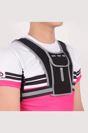 Merkloos Hardloopvest Telefoonhouder Jogger Telefoonhouder Reflecterend hardloopvest Hardloopborstzak Tas voor telefoon Hardlooptelefoonhouder met waterflesvak Hardlooptelefoonhoudervest
