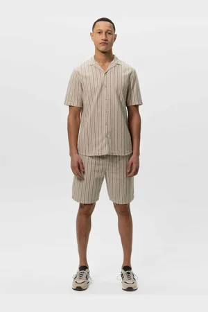 Sissy-Boy Beige gestreepte shorts
