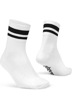 GripGrab Original Stripes Crew Zomer Fietssokken Gestreepte Retro Wielersport Sokken Coolmax - Unisex - - Maat M (41-44)