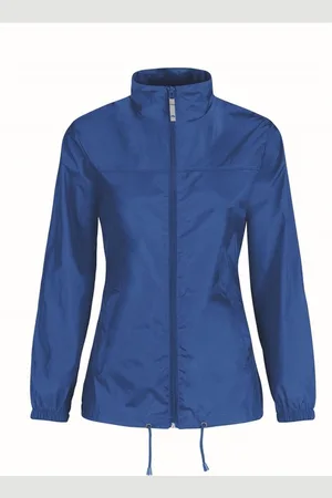 B and C Dames windbreaker - Sirocco windjas in het blauw - volwassenen S