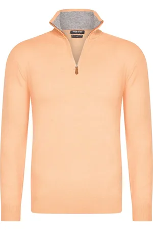 Merkloos YVES ENZO Half Zip Heren sweater - Schipperstrui met rits - Coltrui Heren - Heren Trui - Maat XXL