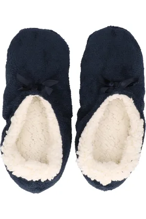 Apollo Dames Ballerina winter sloffen/pantoffels - marine blauw - maat 37-39 - laag model