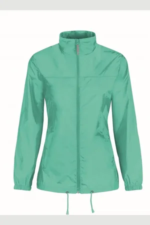 B and C Dames windbreaker - Sirocco windjas in het mintgroen - volwassenen XL