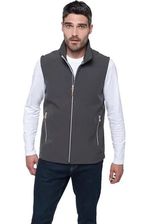 Kariban Softshell zomer vest/bodywamer antraciet voor heren - Herenkleding/dunne jassen - Mouwloze outdoor vesten 2XL (44/56)