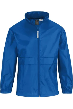 B and C Regenkleding voor jongens/meisjes - blauw - Sirocco windjas/regenjas - kinderen - Nylon 122/128