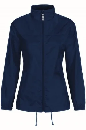 B and C Dames windbreaker - Sirocco windjas in het donkerblauw - volwassenen XL