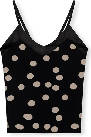 10 days Strappy Top Polka Dot Tops & T-shirts Dames - Shirt - - Maat XS