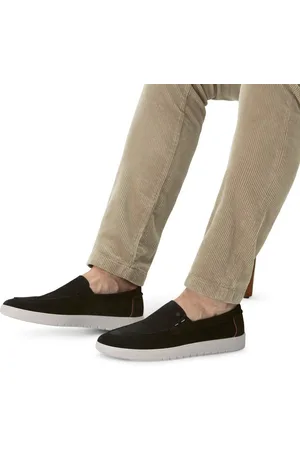 No Stress Heren - Blauwe suède loafers - Maat 47