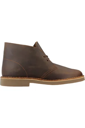 Clarks Veterboot Desert Boot Evo Beeswax Leather Gevet Leer Verwisselbaar Voetbed