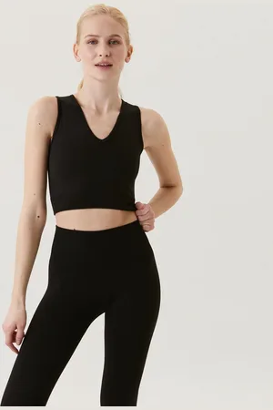 Björn Borg STHLM Seamless Crop Top Dames - sportshirts - - Vrouwen