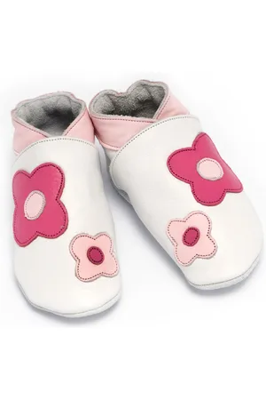 Baby Dutch Babyslofjes meisjes bloem fuchsia