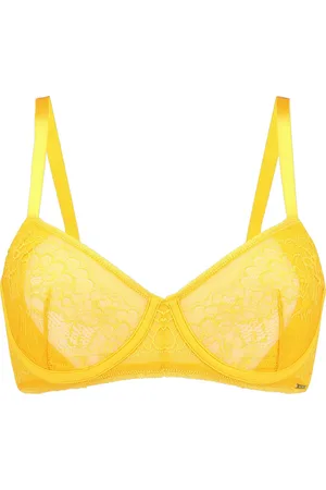 Sapph BH voor dames - Niet voorgevormd - Lingerie voor vrouwen - Met beugelsluiting - Diana - Geel - 70B