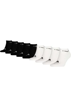 Head Unisex 9P sneakersokken logo zwart & wit