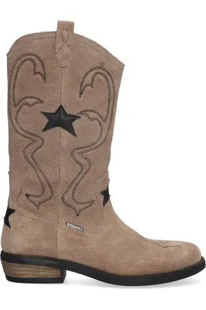 Braqeez 424739-408 Meisjes Cowboy Boots - - Su??de - Ritssluiting