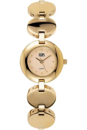 CLIPS 553-4006-22 Horloge - Staal - Goudkleurig - Ø 23 mm