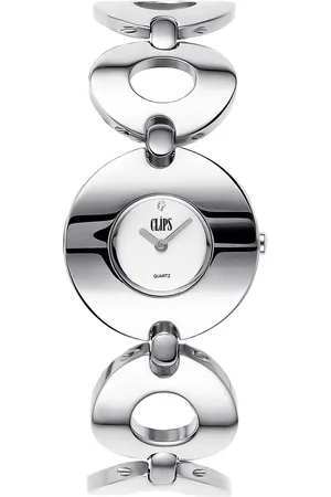 CLIPS 553-2012-88 Horloge - Staal - Zilverkleurig - Ø 30 mm