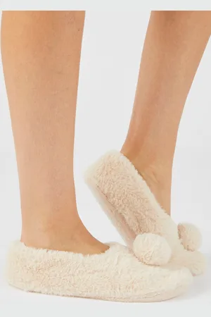 Damart Zacht gebreide pantoffels Thermolactyl - Vrouwen - Bruin - 36/38