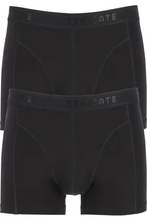 Ten Cate 2-Pack Basics Heren Shorty - 32321 - Comfortabele Heren boxershorts - Heren onderbroeken - , donkerblauw, grijs - S